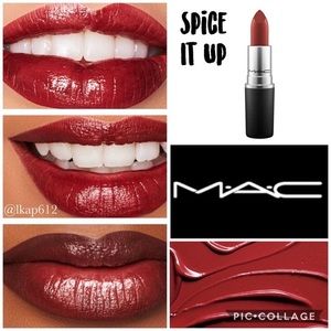 MAC lipstick✅Business casual
✅Lady bug 
✅Spice it up
✅See sheer
✅Cockney 
✅Pda